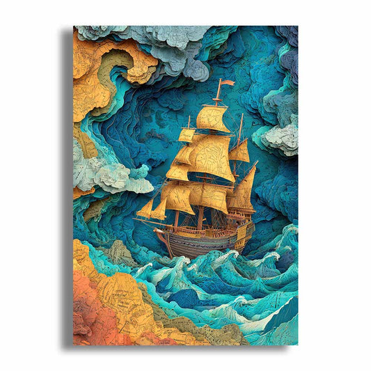 Animal Jigsaw Puzzle > Wooden Jigsaw Puzzle > Jigsaw Puzzle Sea of Maps - Jigsaw Puzzle