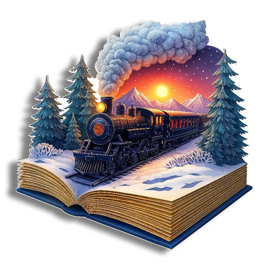 Animal Jigsaw Puzzle > Wooden Jigsaw Puzzle > Jigsaw Puzzle The Winter Train - Jigsaw Puzzle