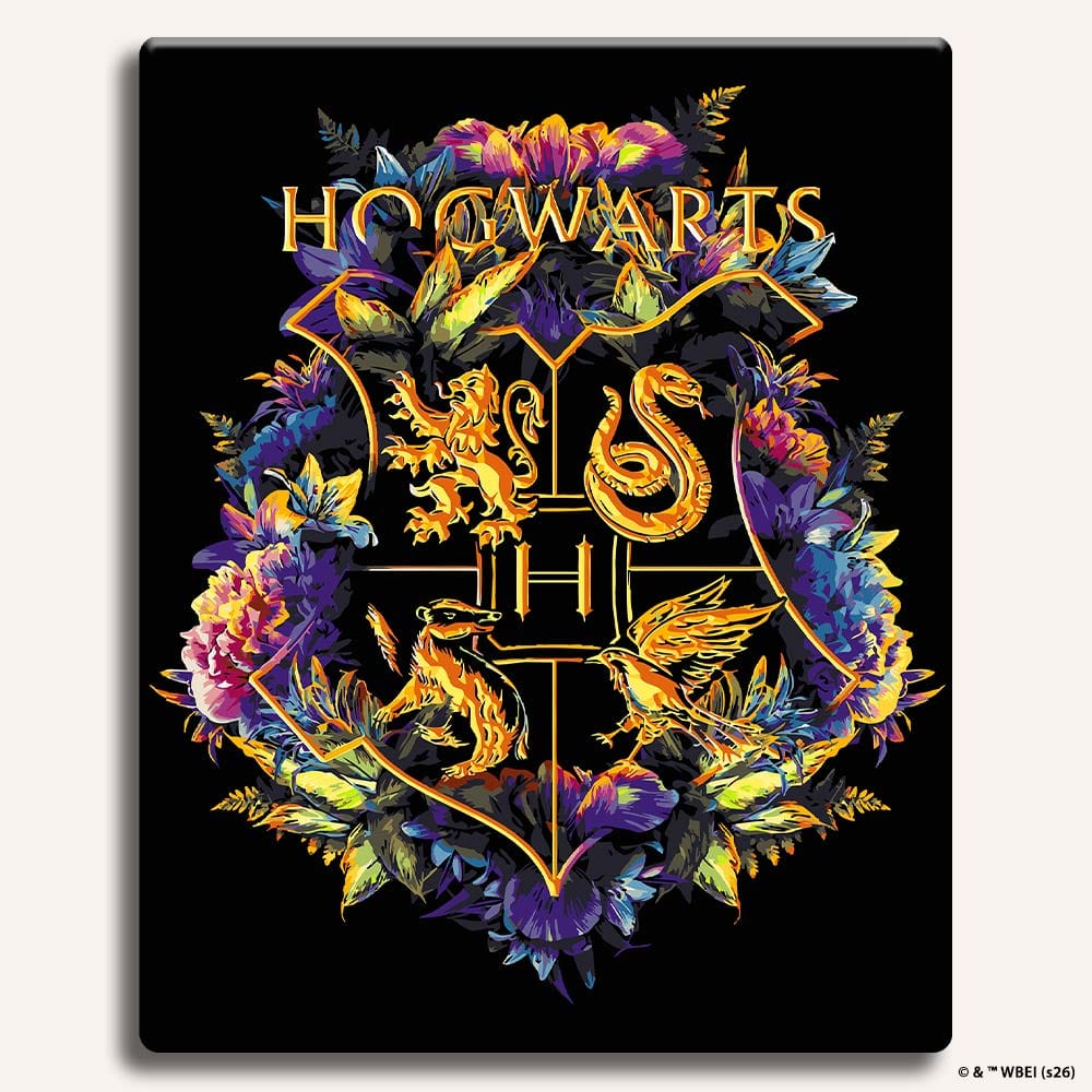 Painting By Numbers Kits Without Frame Hogwarts Crest - Paint By Numbers Kit