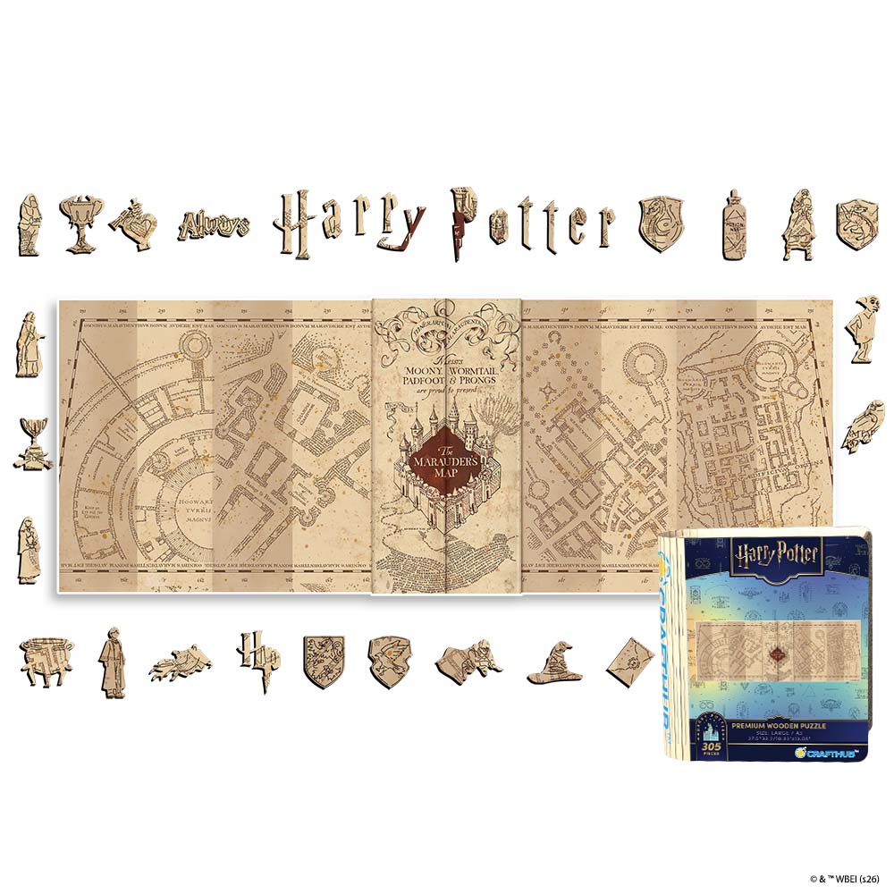 The Marauder’s Map – Wooden Jigsaw Puzzle