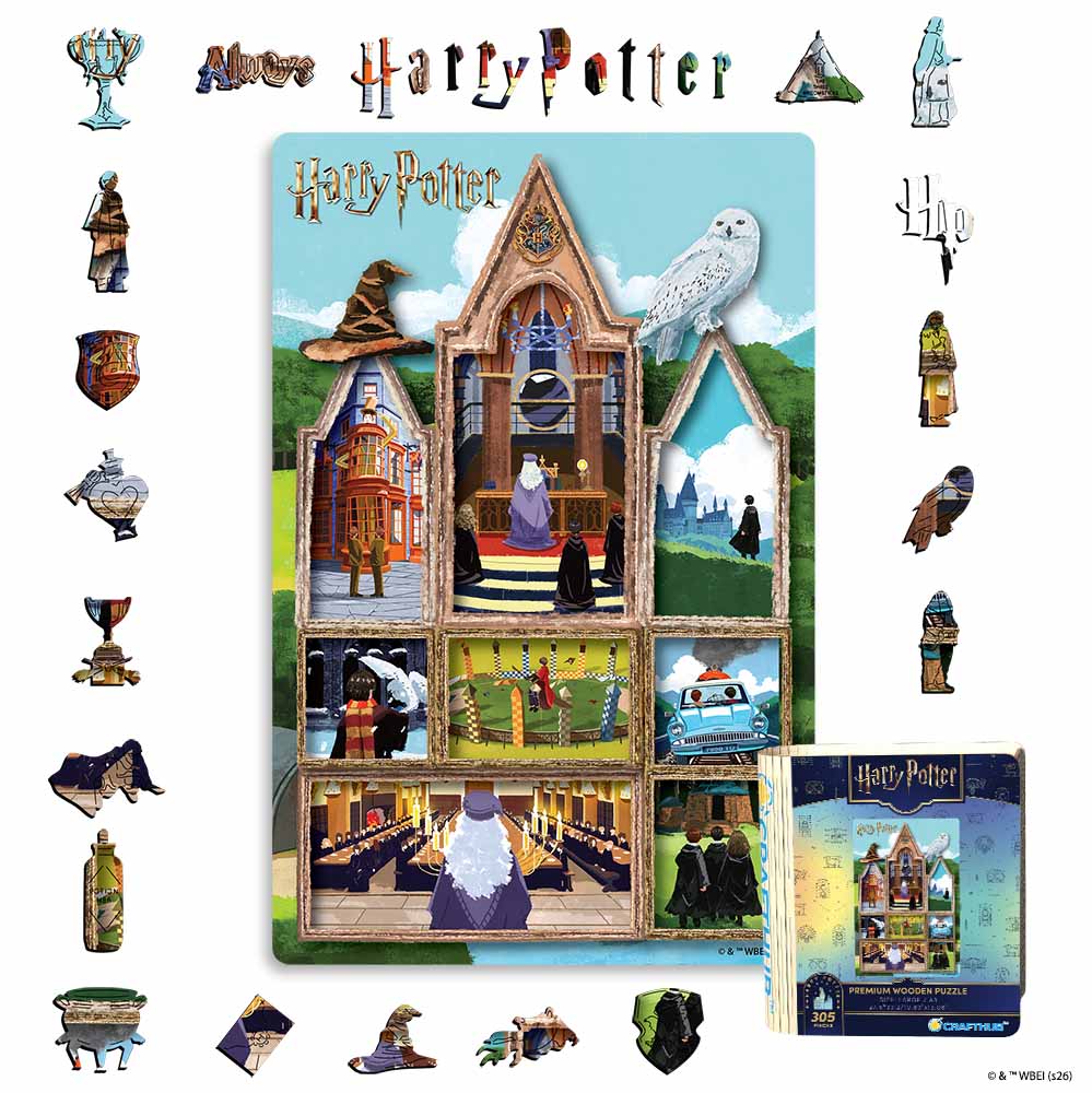Magical Hogwarts – Wooden Jigsaw Puzzle