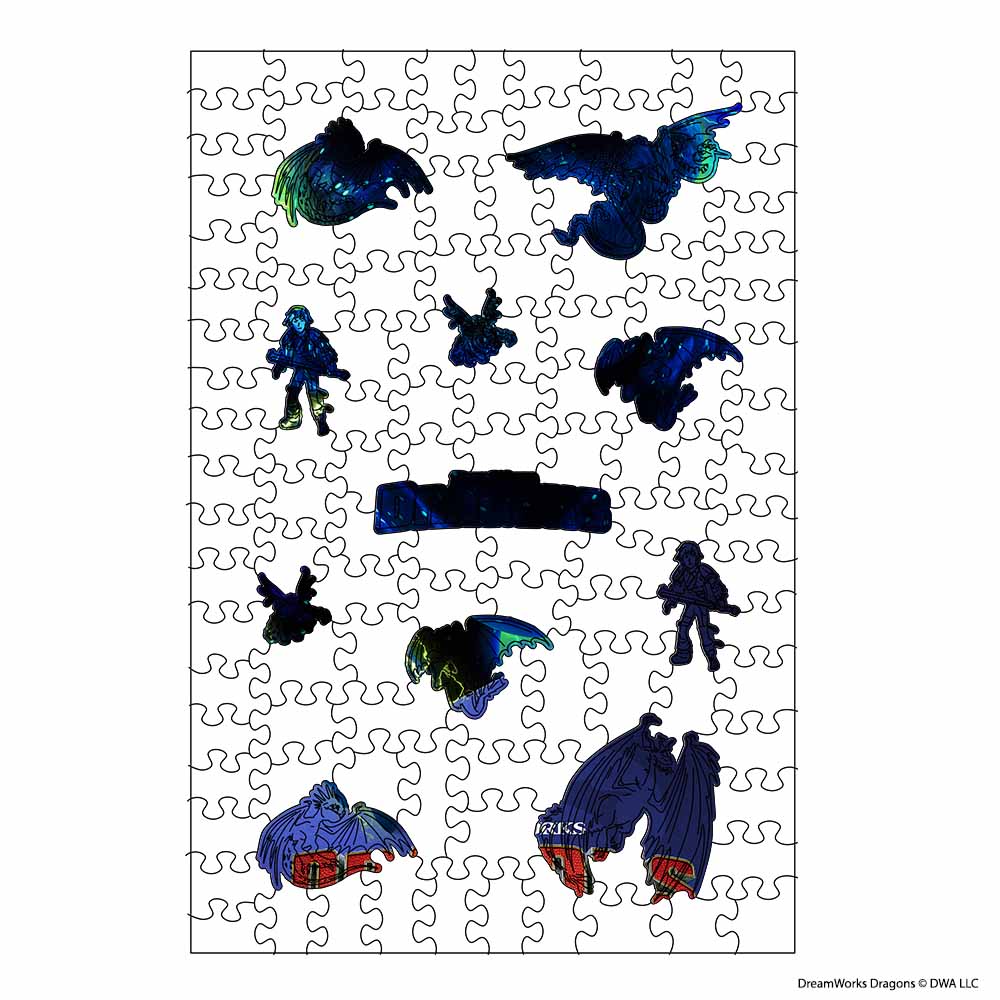 Wooden Jigsaw Puzzles Night Fury - Wooden Jigsaw Puzzle
