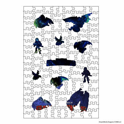 Wooden Jigsaw Puzzles Night Fury - Wooden Jigsaw Puzzle