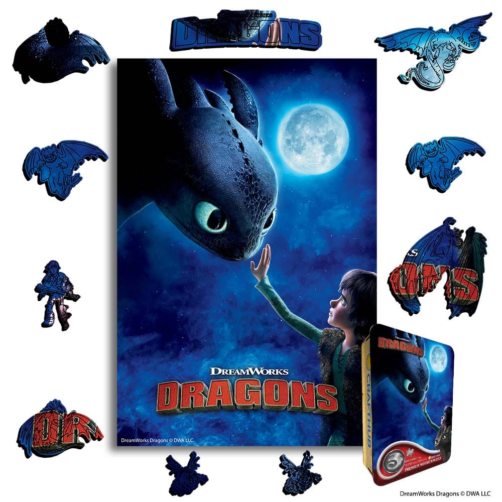 Wooden Jigsaw Puzzles A4 + Wooden Gift Box First Touch - Wooden Jigsaw Puzzle