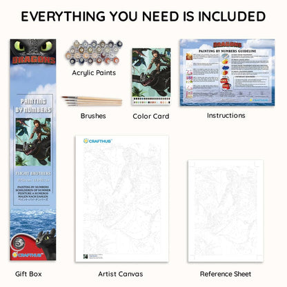 Painting By Numbers Kits 13.8" x 19.7" (35x50cm) Flight Brothers - Paint By Numbers Kit
