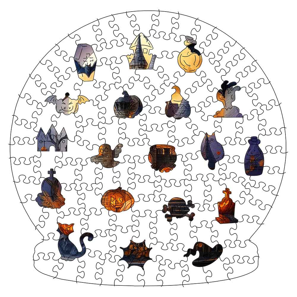 Wooden Jigsaw Puzzles Midnight Castle - Jigsaw Puzzle