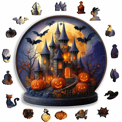 Wooden Jigsaw Puzzles Midnight Castle - Jigsaw Puzzle