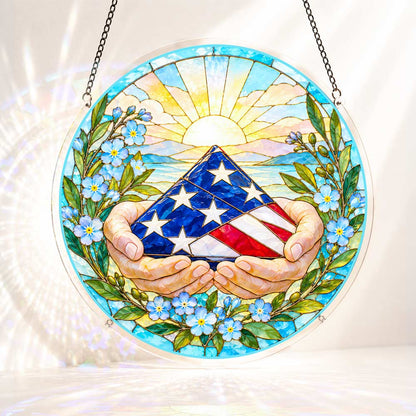Acrylic Jigsaw Puzzle S - (7 inch) Acrylic Jigsaw Puzzle Suncatcher - Hands of Gratitude