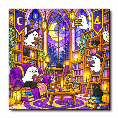 Wooden Jigsaw Puzzles Haunted Library - Jigsaw Puzzle