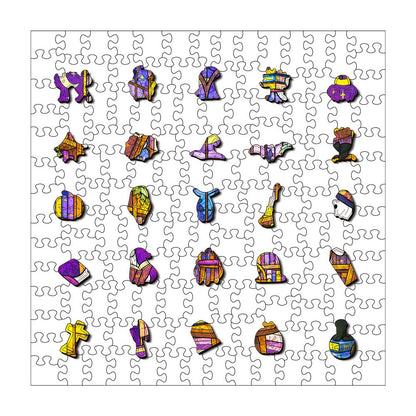 Wooden Jigsaw Puzzles Haunted Library - Jigsaw Puzzle