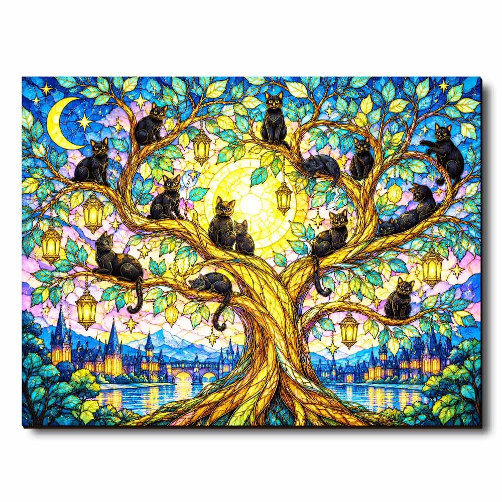 Wooden Jigsaw Puzzles Haunted Tree - Jigsaw Puzzle