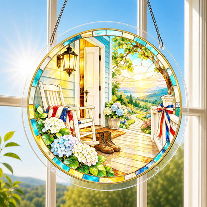 Acrylic Jigsaw Puzzle Acrylic Jigsaw Puzzle Suncatcher - Homefront Porch
