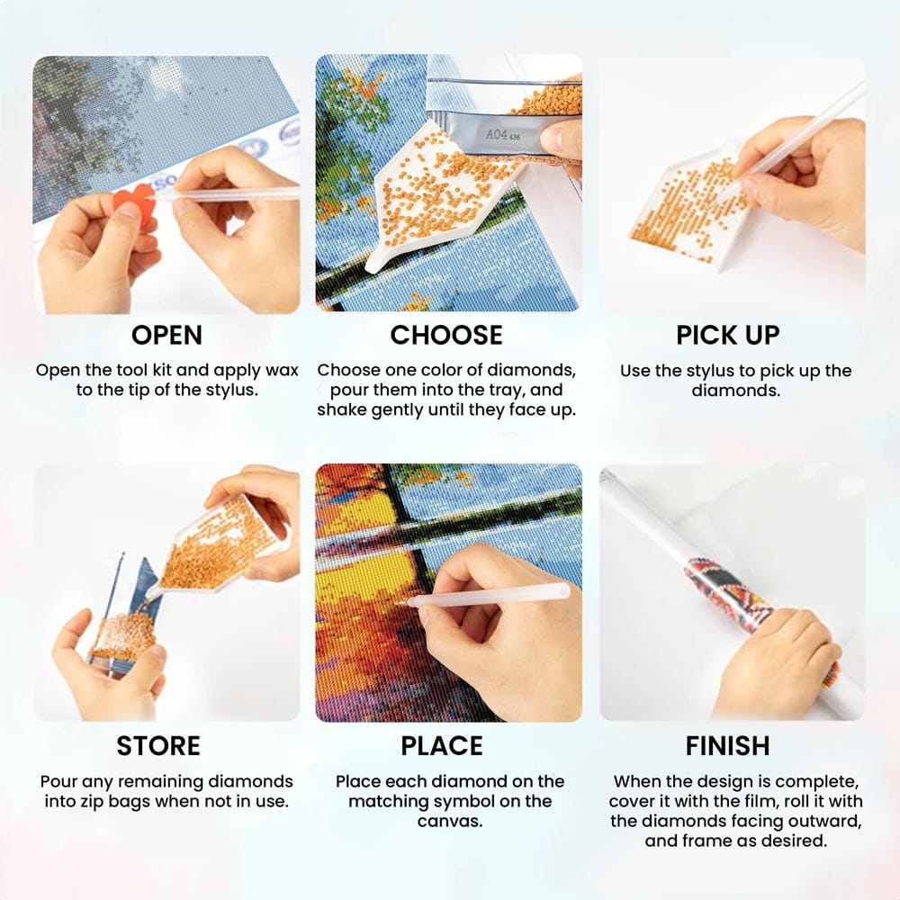 Diamond Painting Kits 15.7" x 19.6" (40 x 50cm) Autumn in the Countryside - Diamond Painting Kit