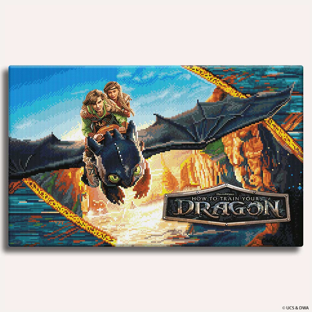 Diamond Painting Kits 25.4" x 15.6" / 65cm x 40cm How to Train Your Dragon - Diamond Painting Kit