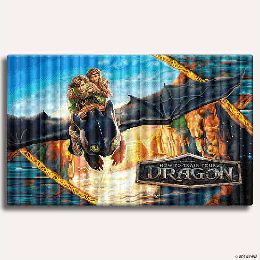 Diamond Painting Kits 25.4" x 15.6" / 65cm x 40cm How to Train Your Dragon - Diamond Painting Kit