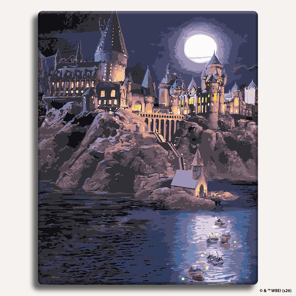 Painting By Numbers Kits Without Frame Boats To Hogwarts - Paint By Numbers Kit