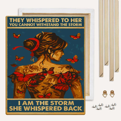 Painting By Numbers Kits With DIY Wood Frame I Am The Storm - Paint By Numbers Kit