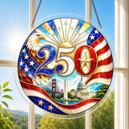 Acrylic Jigsaw Puzzle Acrylic Jigsaw Puzzle Suncatcher - Independence Pride