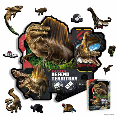 Animal Jigsaw Puzzle > Wooden Jigsaw Puzzle > Jigsaw Puzzle A4 + Wooden Gift Box Defend Territory - Wooden Jigsaw Puzzle