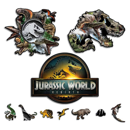 Wooden Jigsaw Puzzles 3-Pack Jurassic World Rebirth™ - Wooden Jigsaw Puzzle Set