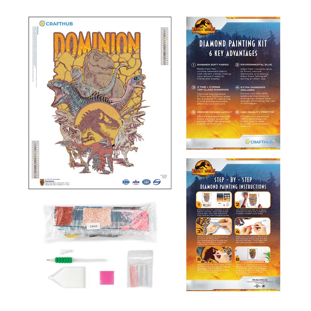 Diamond Painting Kits 17.7" x 22" | 45cm x 56cm Dominion - Diamond Painting Kit