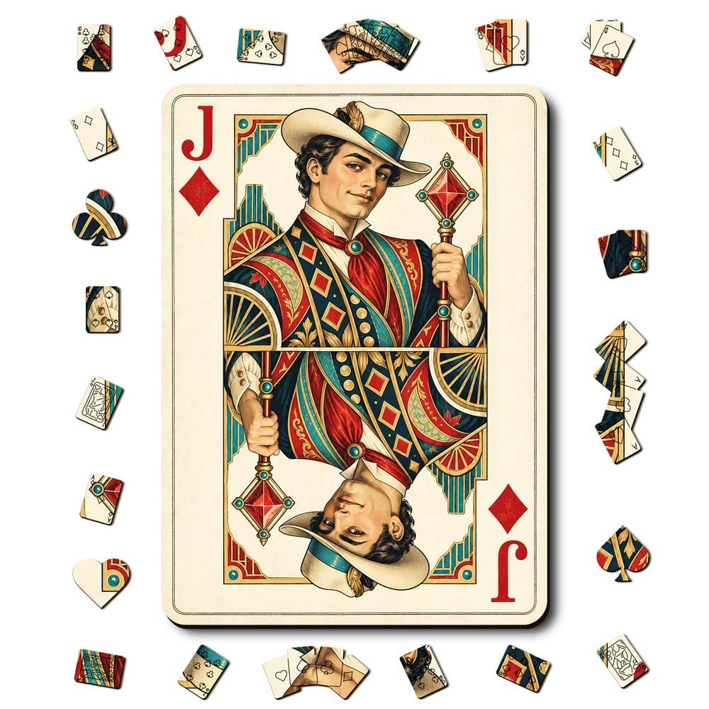 Animal Jigsaw Puzzle > Wooden Jigsaw Puzzle > Jigsaw Puzzle A5/Small Jack Diamond - Wooden Jigsaw Puzzle