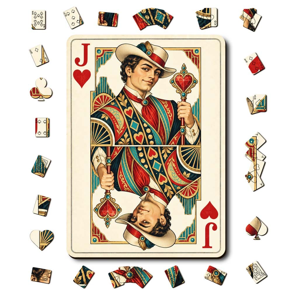 Animal Jigsaw Puzzle > Wooden Jigsaw Puzzle > Jigsaw Puzzle A5/Small Jack Heart - Wooden Jigsaw Puzzle