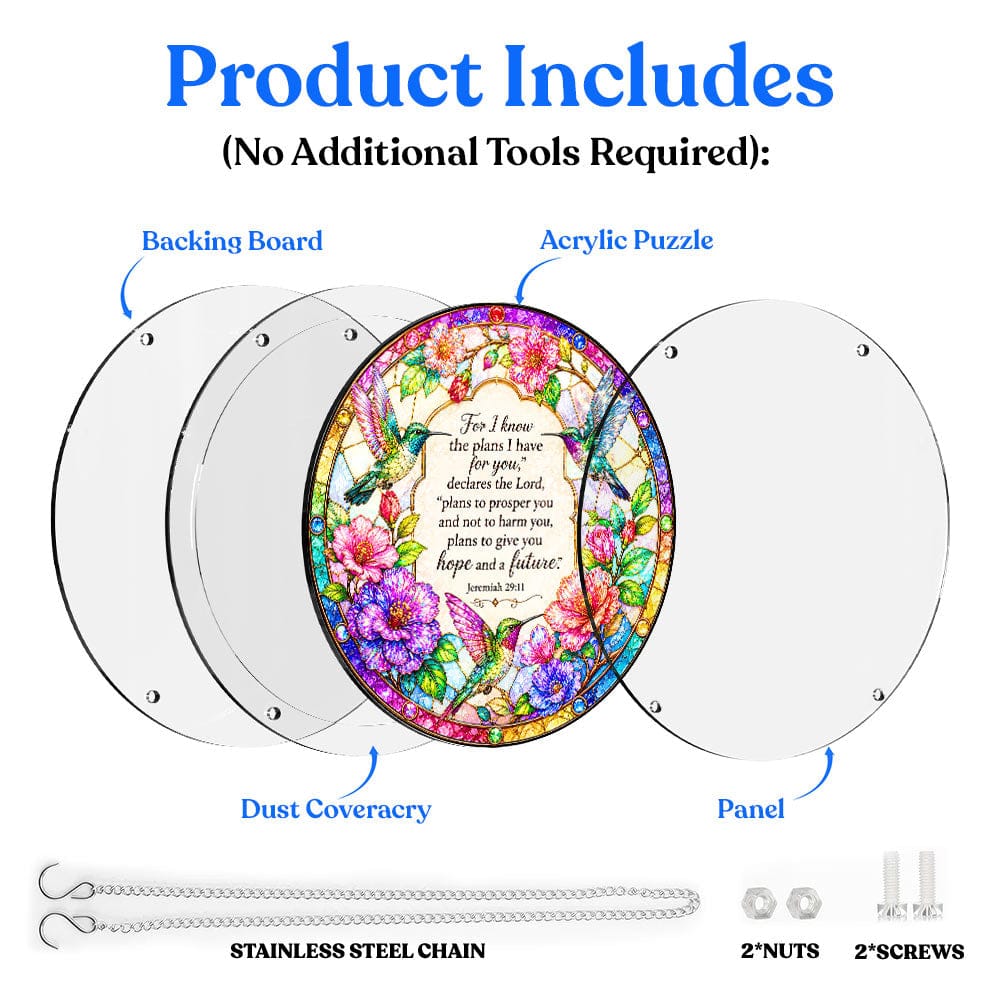 Animal Jigsaw Puzzle > Wooden Jigsaw Puzzle > Jigsaw Puzzle Acrylic Jigsaw Puzzle Suncatcher - Jerimiah 29:11