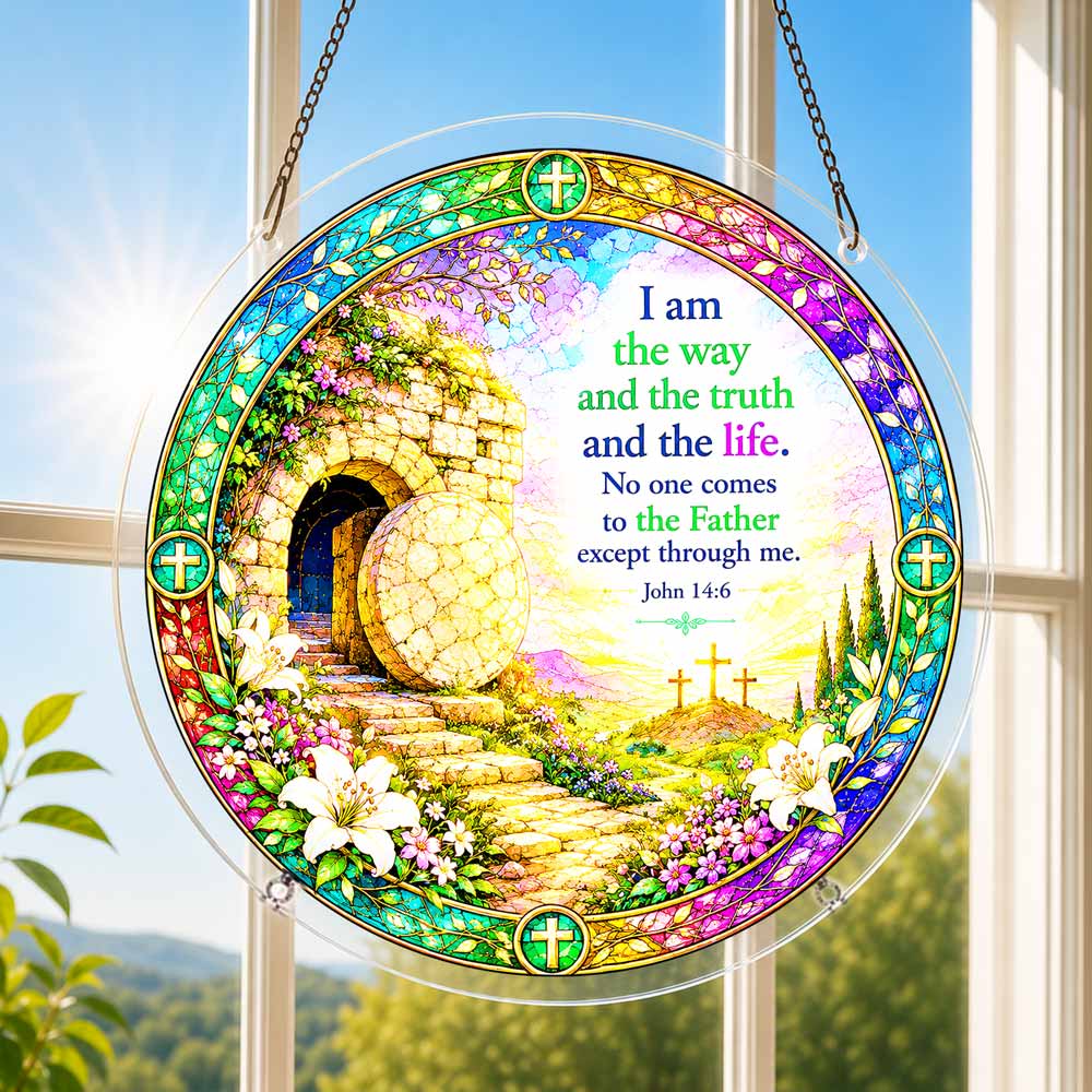 Animal Jigsaw Puzzle > Wooden Jigsaw Puzzle > Jigsaw Puzzle Acrylic Jigsaw Puzzle Suncatcher - John 14-6