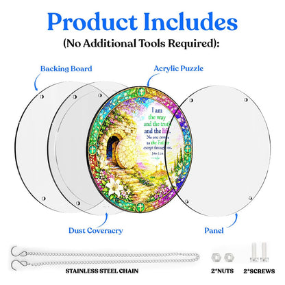 Animal Jigsaw Puzzle > Wooden Jigsaw Puzzle > Jigsaw Puzzle Acrylic Jigsaw Puzzle Suncatcher - John 14-6