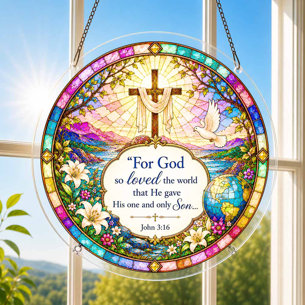 Animal Jigsaw Puzzle > Wooden Jigsaw Puzzle > Jigsaw Puzzle Acrylic Jigsaw Puzzle Suncatcher - John 3:16