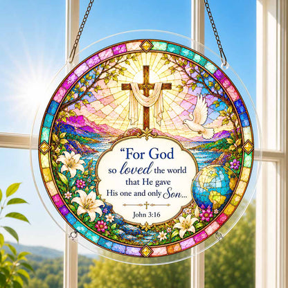Animal Jigsaw Puzzle > Wooden Jigsaw Puzzle > Jigsaw Puzzle Acrylic Jigsaw Puzzle Suncatcher - John 3:16