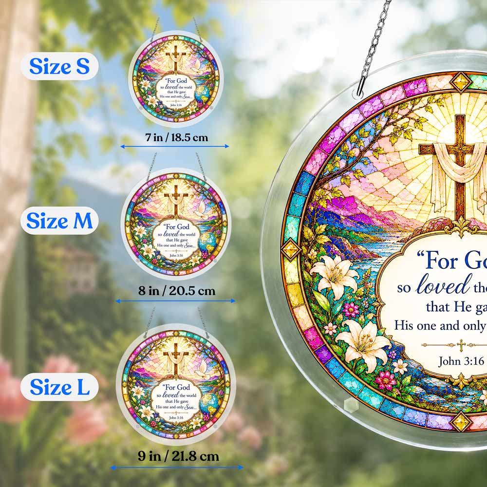 Animal Jigsaw Puzzle > Wooden Jigsaw Puzzle > Jigsaw Puzzle Acrylic Jigsaw Puzzle Suncatcher - John 3:16