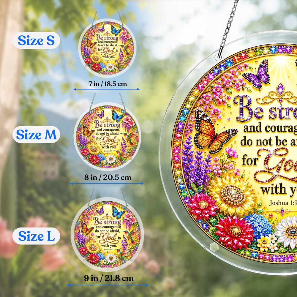 Animal Jigsaw Puzzle > Wooden Jigsaw Puzzle > Jigsaw Puzzle Acrylic Jigsaw Puzzle Suncatcher - Joshua 1:9