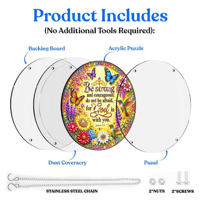 Animal Jigsaw Puzzle > Wooden Jigsaw Puzzle > Jigsaw Puzzle Acrylic Jigsaw Puzzle Suncatcher - Joshua 1:9
