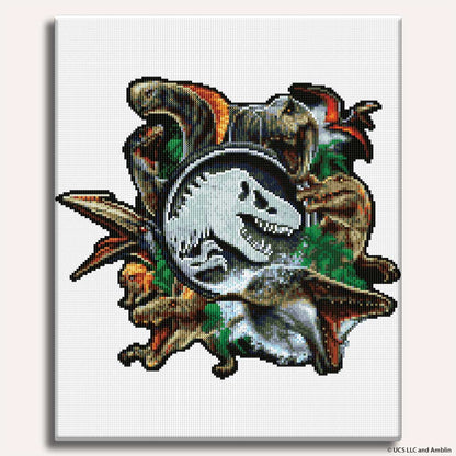 Diamond Painting Kits 17.6" x 21.5" / 45cm x 55cm Jurassic Icons - Diamond Painting Kit