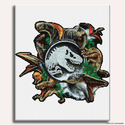 Diamond Painting Kits 17.6" x 21.5" / 45cm x 55cm Jurassic Icons - Diamond Painting Kit