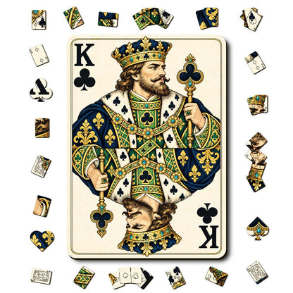 Animal Jigsaw Puzzle > Wooden Jigsaw Puzzle > Jigsaw Puzzle A5/Small King Club - Wooden Jigsaw Puzzle