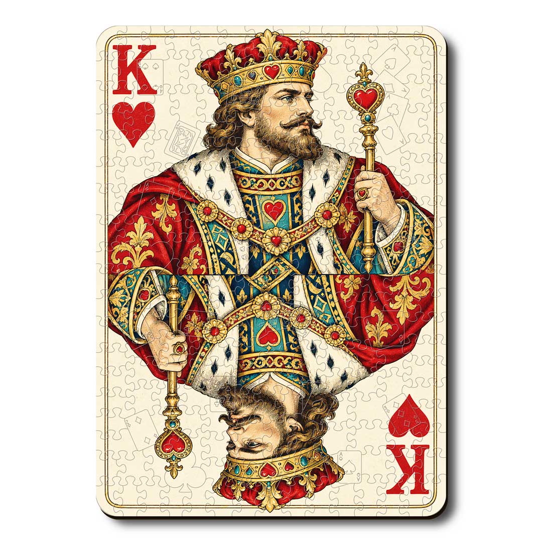 Animal Jigsaw Puzzle > Wooden Jigsaw Puzzle > Jigsaw Puzzle King Heart - Wooden Jigsaw Puzzle