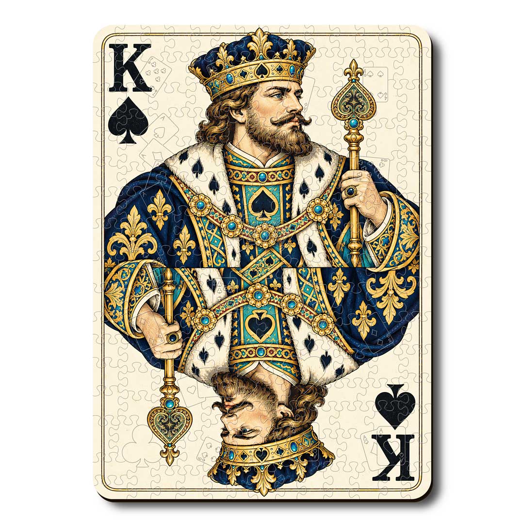 Animal Jigsaw Puzzle > Wooden Jigsaw Puzzle > Jigsaw Puzzle King Spade - Wooden Jigsaw Puzzle