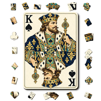 Animal Jigsaw Puzzle > Wooden Jigsaw Puzzle > Jigsaw Puzzle A5/Small King Spade - Wooden Jigsaw Puzzle