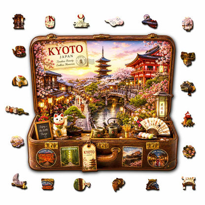 🔥Limited Edition🔥8-Pack World City Travel Case - Wooden Jigsaw Puzzle Set