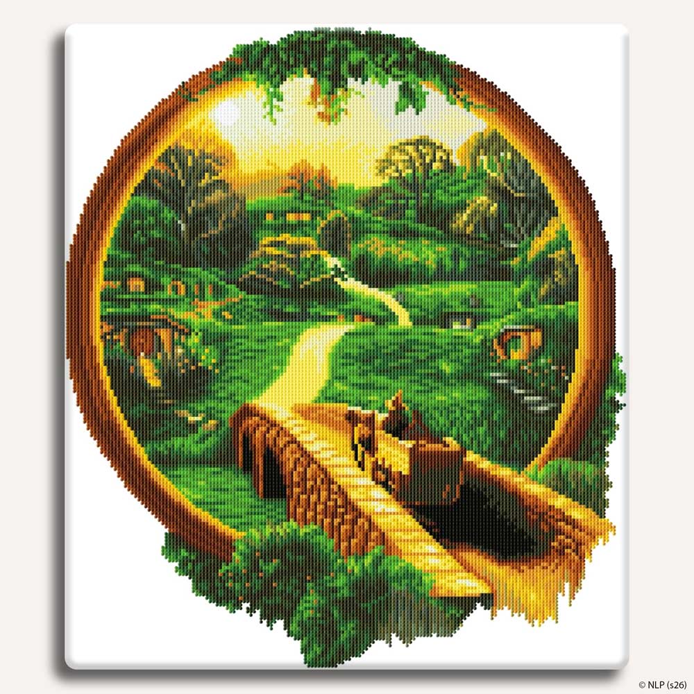 Diamond Painting Kits 18.3" x 21.1" / 47cm x 54cm Road to the Shire - Diamond Painting Kit