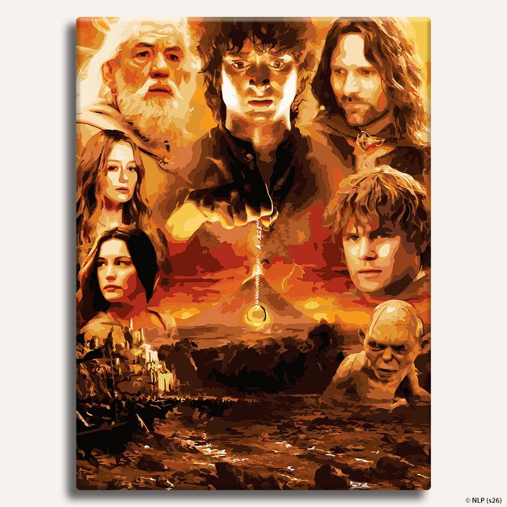 Painting By Numbers Kits 17.7x23.6 inches / 45 x 60 cm The Lord of the Rings - Paint By Numbers Kit