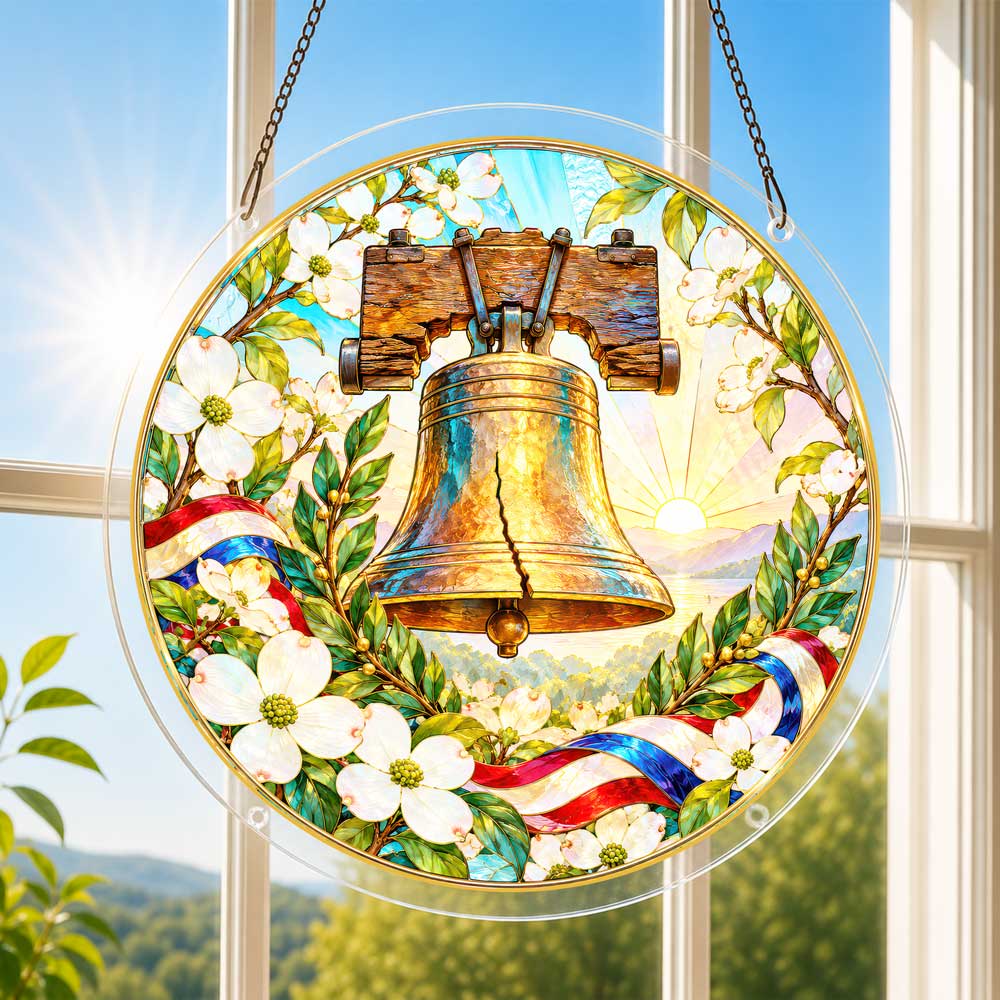 Acrylic Jigsaw Puzzle Acrylic Jigsaw Puzzle Suncatcher - Liberty Bell Garden
