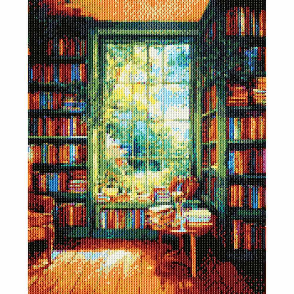 Diamond Painting Kits 15.7" x 19.6" (40 x 50cm) Library Love - Diamond Painting Kit