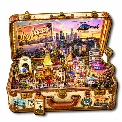 Animal Jigsaw Puzzle > Wooden Jigsaw Puzzle > Jigsaw Puzzle 🔥Limited Edition🔥8-Pack World City Travel Case - Wooden Jigsaw Puzzle Set