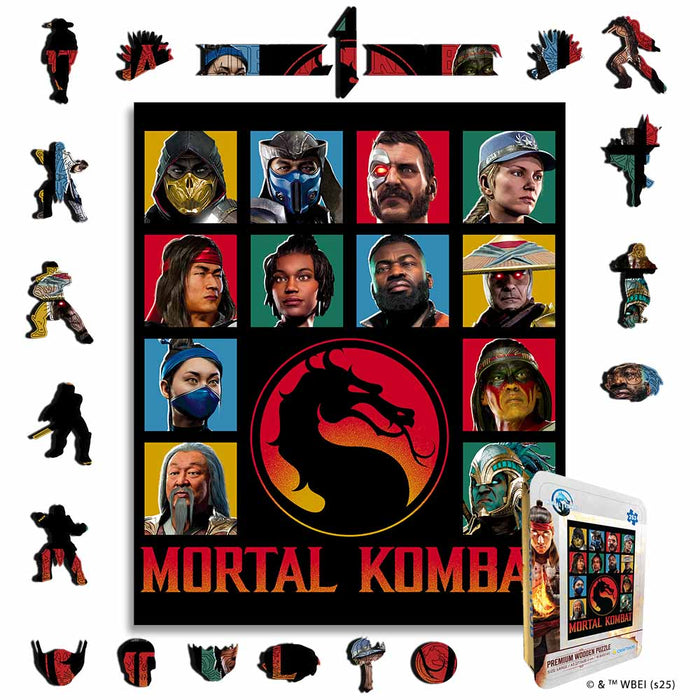 Mortal Kombat Warriors - Wooden Jigsaw Puzzle
