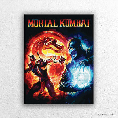 Painting By Numbers Kits 15.7" x 19.7" (40x50 cm) Mortal Kombat  - Paint By Numbers Kit
