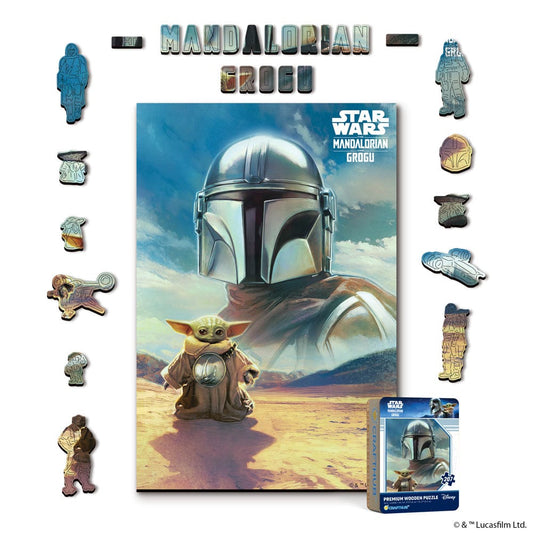 Wooden Jigsaw Puzzles A4 + Wooden Gift Box Grogu Guardian – Wooden Jigsaw Puzzle
